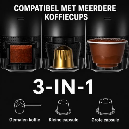 Draadloze Draagbare Espressoapparaat voor Auto en Reizen