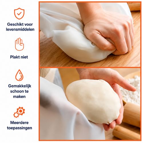 Herbruikbare Siliconen Kneedzak voor Deeg