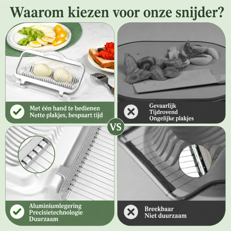 🔥LAATSTE DAG 50% KORTING🔥Eiersnijder voor Hardgekookte Eieren & Bananensnijder